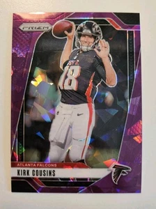 Kirk Cousins 2024-25 Panini Prizm Cracked Ice Purple Refractor Parallel /225 NFL - Bild 1 von 2