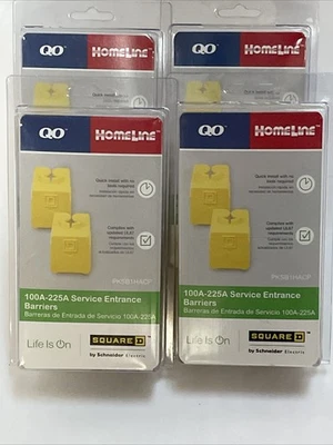 4 PAQUETES Cuadrados D 100 AMP- 225 AMP Barreras de Entrada de Servicio Foto 1 de 3
