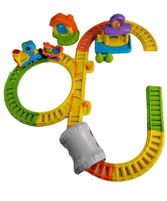 Toys R Us Bruin Lights & Sounds Train W/ Track Figure Building Trees Works READ - Image 1 of 4
