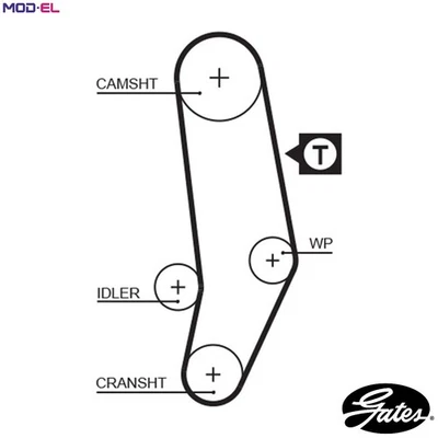 TIMING BELT 5035 FOR VW LT28-50/�/Platform/Chassis/Van/Bus AUDI 100/5000 2.4L - Image 1 of 4