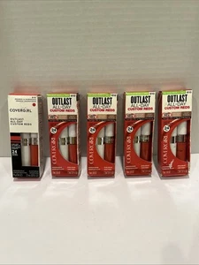 5 Covergirl Outlast All-Day Custom Reds 24 Hrs Lipstick 810 Orange-U-Gorgeous - Picture 1 of 12