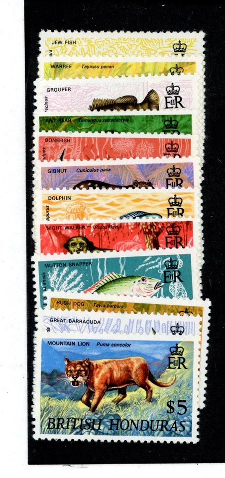 HONDURAS BRITÁNICAS--Juego completo Scott #214-#225 Foto 1 de 1