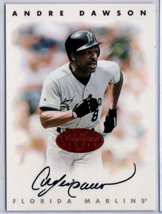 1996 Leaf Signature Series Baseball Bronze Andre Dawson AUTO MARLINS - Picture 1 of 1