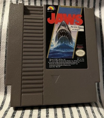 Jaws (Nintendo Entertainment System, 1987) Authentic NES Cartridge Only - Image 1 of 2