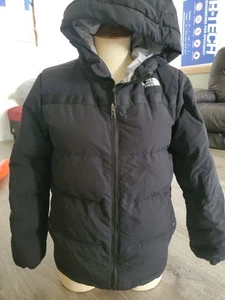 Boys The North Face Reversible Mt Chimbo Full Zip Hood Jacket Grey Black Medium  - Picture 1 of 4