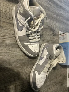 Air Jordan 1 Mid Wmns 'White Wolf Grey' 8,5 - Foto 1 di 8