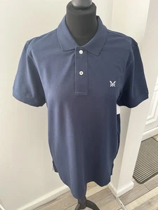 Crew Clothing Blue Polo  Tshirt Shirt Size M Chest 42 New With Tags - Picture 1 of 5
