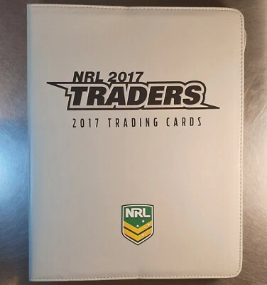Álbum genuino NRL Traders 2017 - 18 hojas de traders (código QR de escaneo) Rugby League Foto 1 de 4
