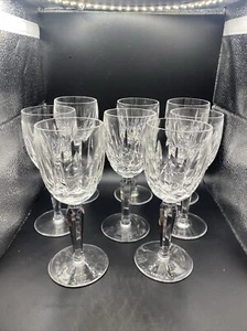 Set of 8 Waterford Kildare Claret Crystal Wine Glass 6 1/2" Tall 2 1/2" Wide - Picture 1 of 7