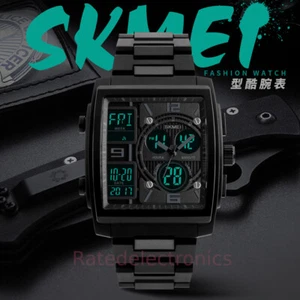 Tactical Men's Digital Army Military Quartz Analog Chronograph Waterproof Watch - Picture 1 of 16