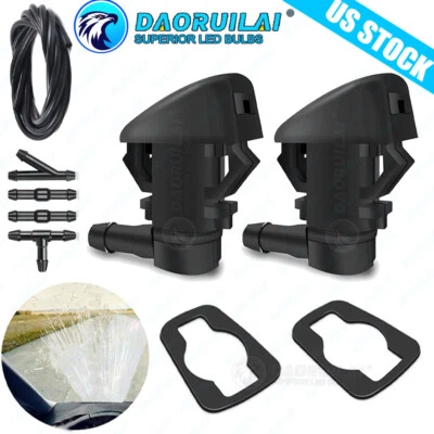 2x NEW For Toyota Sienna Corolla Tundra Windshield Wiper Spray Jet Washer Nozzle - Image 1 of 4