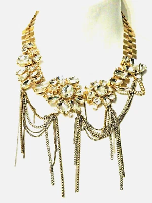 Banana Republic Women's New Orleans Focal Crystal Chain Necklace NWT 88 - Image 1 of 4