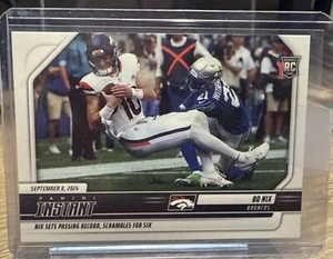 Bo Nix 2024 Panini Instantáneo #33 RC - Establece récord de pases - Denver Broncos - Imagen 1 de 2