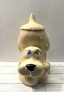 Vintage McCoy “Thinking Puppy" Hound Dog Cookie Jar or Treat Jar