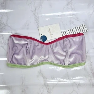 Capittana Women's Size S Velvet Lilac Strapless Bra Top MSRP $189 - Picture 1 of 5