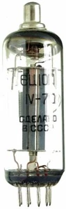 6C10P Attenuation Diode. A Russian made radio tube. ID20620 - Picture 1 of 4