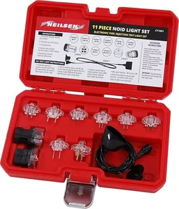 Deluxe Noid Light Set - 11pz Luce di Prova Iniezione Carburante Elettronica + Cavo + Custodia - Foto 1 di 4