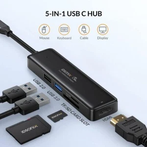 IDsonix USB-C Multiport Hub Adapter 4K HD HDMI USB 3.0 5Gbps für MacBook PC USA - Bild 1 von 7