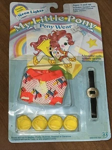 MY LITTLE PONY VINTAGE G1 ORIGINAL MLP PONY WEAR NEON LIGHTS Sealed 1985 - Picture 1 of 13