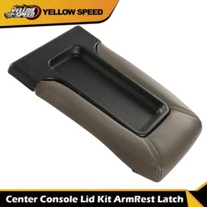 Center Console Lid Armrest Gray Fit For 1999-2007 Avalanche Silverado Sierra - Picture 1 of 8