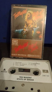 TED NUGENT - STATE OF SHOCK..1979 CASSETTE./EXCELLENT...HARD ROCK. - Picture 1 of 2