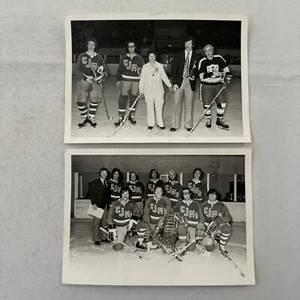 Vintage Hockey Game Photo Photograph Quebec Amateur Players CJMS - Picture 1 of 13