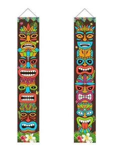 1 set Party Decorations Hawaiian Luau Party Decorations Aloha Tropical - Picture 1 of 8