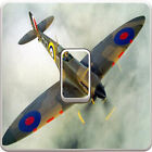 Spitfire Airplane War Light Switch Vinyl Sticker Decal Skin, Kids Bedroom #321