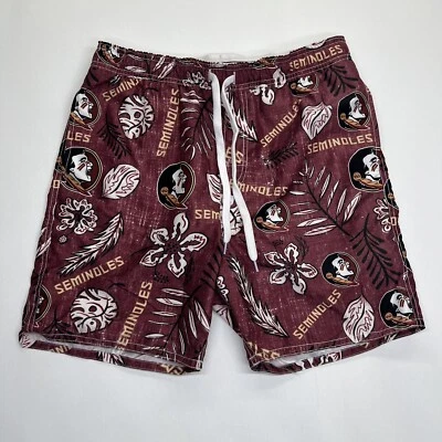 NUEVO MD Wes & Willy Granate Florida State Seminoles Floral Voleibol Bañador Foto 1 de 4