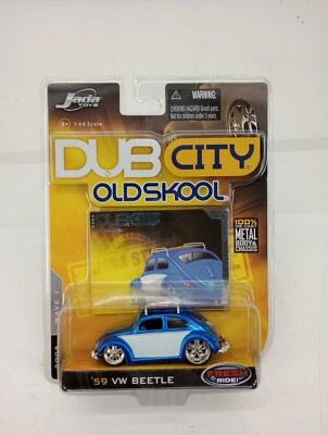 Jada 2005 Dub City OldSkool 1959 azul VW Escarabajo Volkswagen Bug Wave 1 002 sellado  Foto 1 de 4