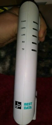 SMART ONE CABLE MODEM MODEL CMX300 WHITE MANUAL INCLUDED PC OR MAC - Image 1 of 4