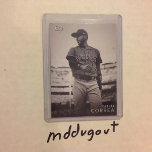 CARLOS CORREA #14 ASTROS MVP 2018 Topps On Demand Black & White - 1666 made - Picture 1 of 1