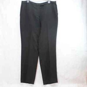 Jones New York Gr. 14 Damenhose einfarbig schwarz Hose vorne flach hoher Bund Strick - Bild 1 von 10