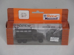 Roco MiniTanks #611 6X6 LKW CCKW + Kran Maßstab 1:87 Cargo Truck mit Kran - Bild 1 von 8