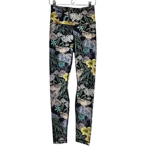 Playground Margaux Floral Dragonfly Leggings XS High Rise Full Length Activewear - Bild 1 von 6