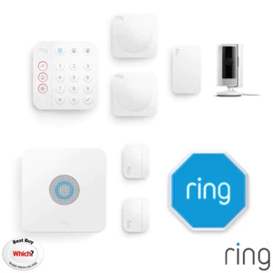 Ring 8 Piece Alarm 2.0 Camera Kit - with Siren and Indoor Camera - Picture 1 of 8
