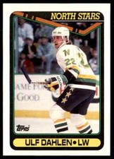 1990-91 Topps Hockey Card Ulf Dahlen Minnesota North Stars #12