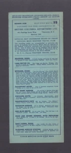 Mappa Striscia Blu 1929 n. 15 Washington Spokane Cranbrook Nelson Canada B.C. Idaho - Foto 1 di 3