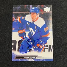 BROCK NELSON Signed Autographed 2022-23 Upper Deck Series 1 One Card Auto #115