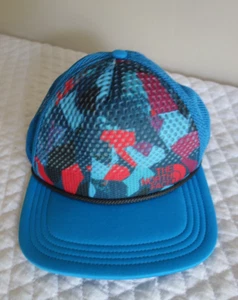 THE NORTH FACE Logo Blue Camo Trucker Mesh Adjustable Cap Hat - Picture 1 of 6