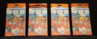 Vintage Gibson Halloween Cards "Have a Monstrously Happy Halloween"-8 Card Pack - Image 1 of 3