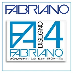 album blocco da disegno Fabriano F4 33x48 20 fogli riquadrato per disegnare - Picture 1 of 1