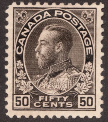1925 Canada Sc# 120 - 50¢ KGV, Admiral of the Fleet. MH  - Image 1 of 2