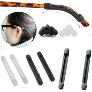 3/6/12 Pairs Temple Hook Tip Eyeglass Glasses Spectacles Ear Grip Anti Slip - Picture 1 of 11