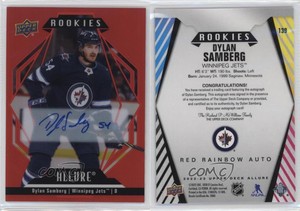 2022-23 Upper Deck Allure Rookies Red Rainbow Dylan Samberg #139 Rookie Auto RC