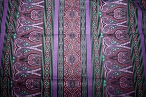 CHARLESTON STRIPE IN PURPLE FROM JINNY BEYER - 100% COTTON FABRIC - Picture 1 of 4