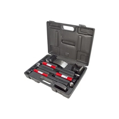 7 PIECE CAR DENT REMOVAL BODY REPAIR PANEL BEATING FIBREGLASS HAMMERS TOOL KIT — 第 1/4 张图片