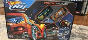 2 HOT WHEELS Ai SMART CARS W/ Remotes 1/32 Scale TESTED WORKS 🔥 - Picture 1 of 7
