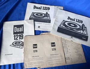 Dual 1219 Turntable Original Owners Operating Manual and more - Picture 1 of 9