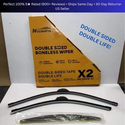 Juego de escobillas limpiaparabrisas reversibles de doble cara HGENHPIN 2005-2022 HGENHPIN para Honda Odyssey Foto 1 de 4